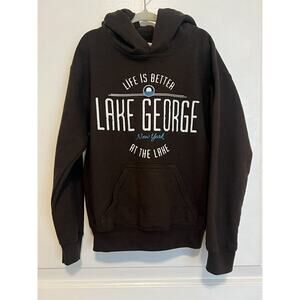 Gildan Lake George NY Sweatshirt Hoodie Kids Youth Small NEW